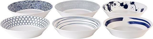 Pacific Pasta Bowl S/6 22cm/8.6in