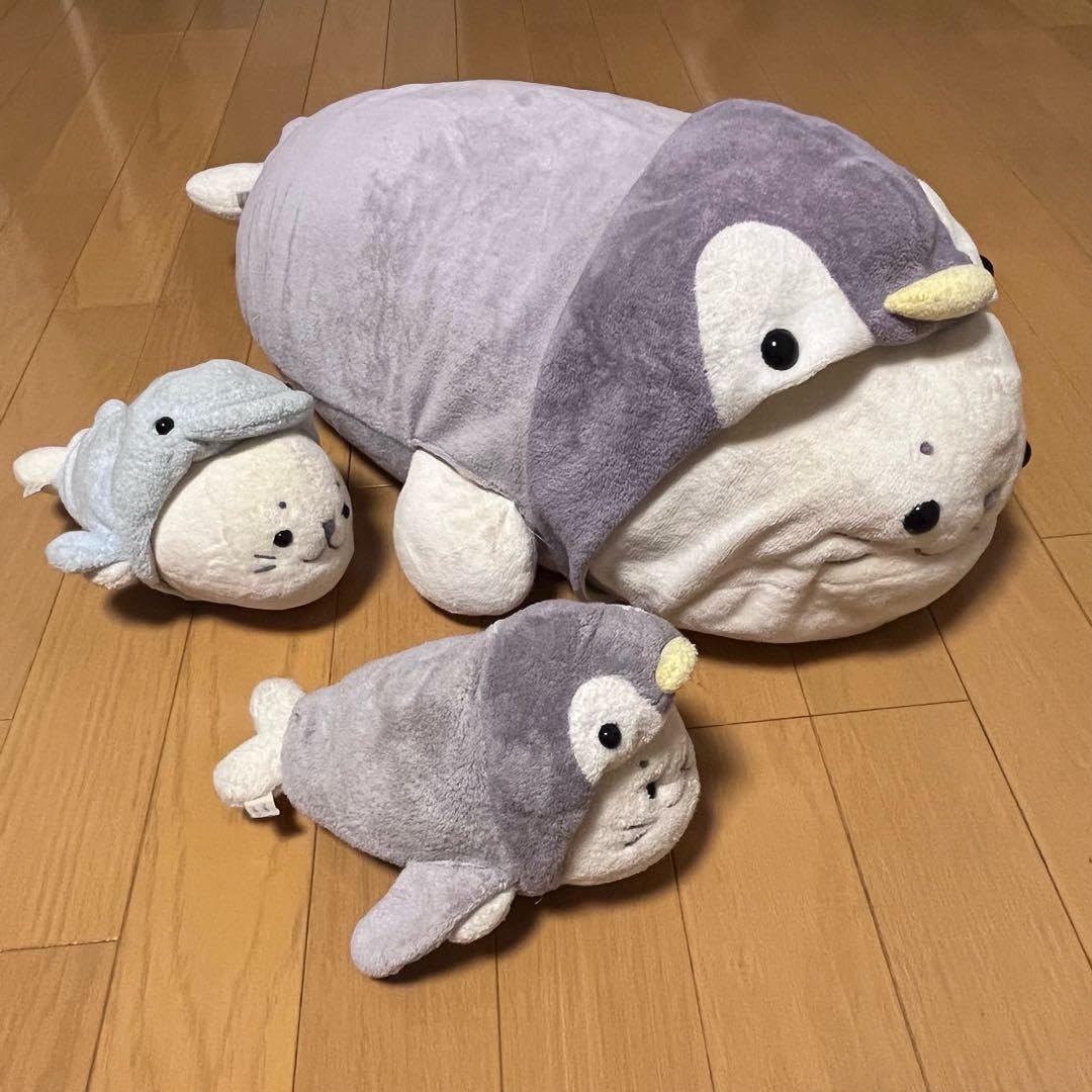 初期グレーの鼻のしろたんぬいぐるみ着ぐるみカエルとカメ2枚付き