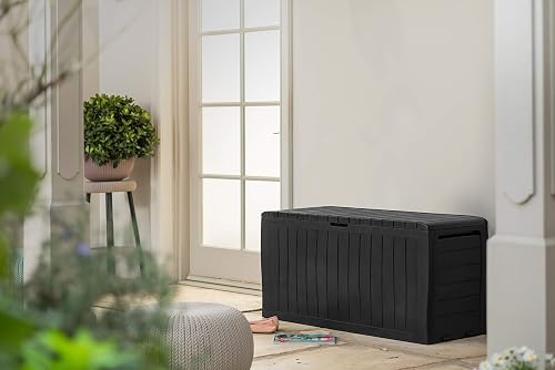 Keter 247661 Boîte de rangement de jardin Marvel+ 270 L, gris graphite - 3