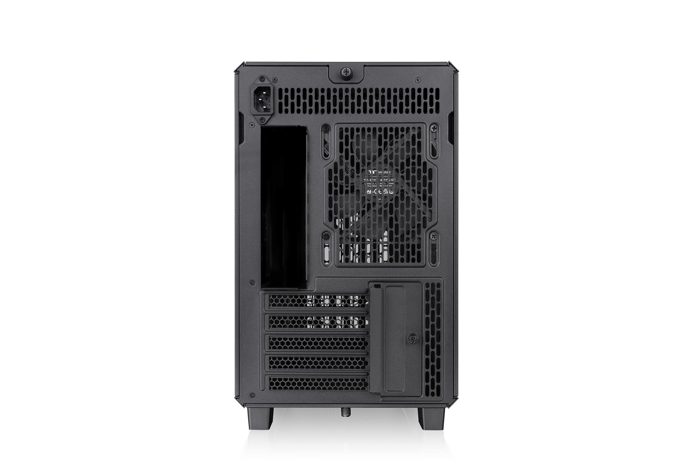 Thermaltake TR200 WS | Micro telaio | Micro‑ATX/Mini‑ITX | Supporto AIO da 360 mm | 7 × 120 mm | Drive Bay da 5,25" | USB‑C | nero