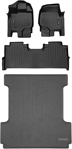 Miniatura 75 de SMARTLINER Alfombrillas de primera fila de ajuste personalizado (1 unidad) compatibles con Ford Transit 2020-2022 Ford Transit 2023 - 2025,Negro