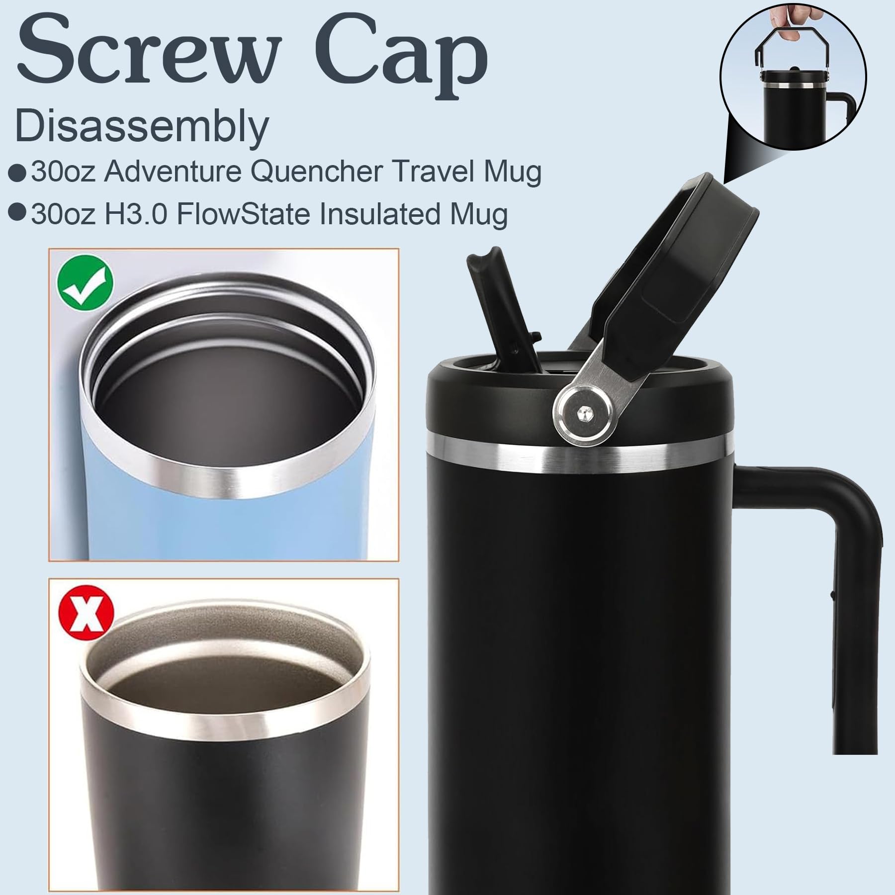 Tumbler Deksels Geschikt Voor Tumbler 40 Oz, Vervangende Deksels Spatbestendige Deksels Covers Morsbestendige Tumbler Lid Cup Covers