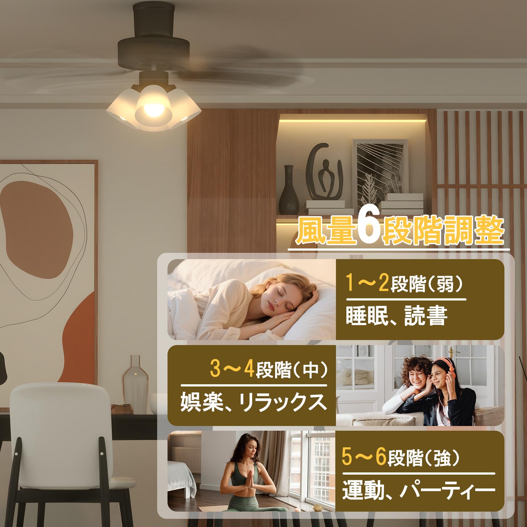 ORALUCE シーリングファンライト 12畳 5枚羽根 6段階風量調整 タイマ Amazon.co.jp : ORALUCE シーリングファンライト 12畳 5枚羽根 6段階
