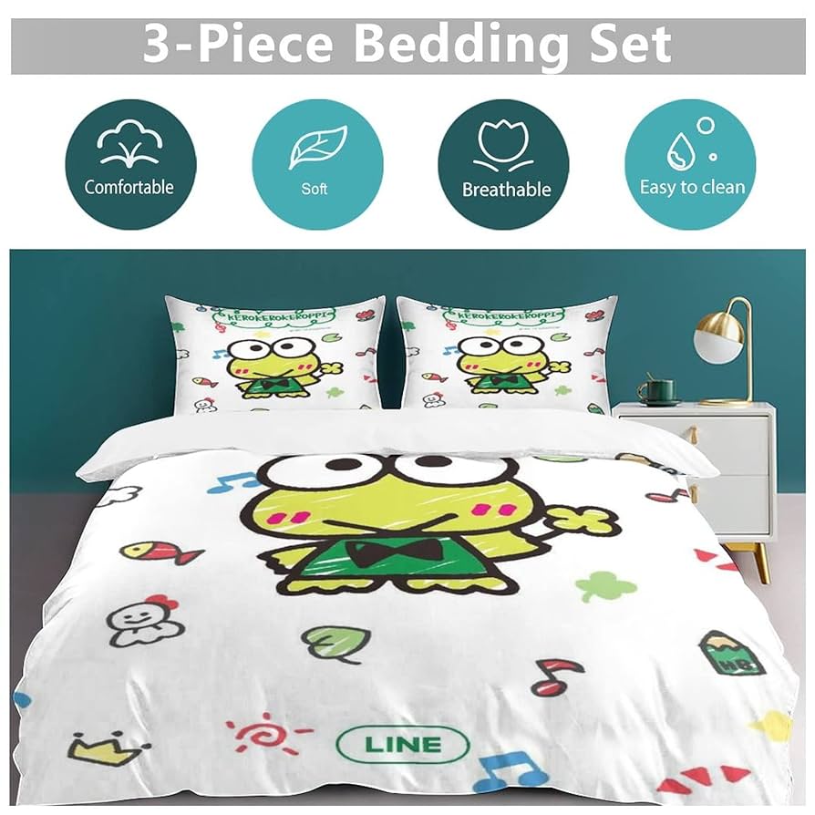 ちろちゃん　ベッドカバー Amazon｜けろけろけろっぴ布団カバーセット 寝具カバーセット 3
