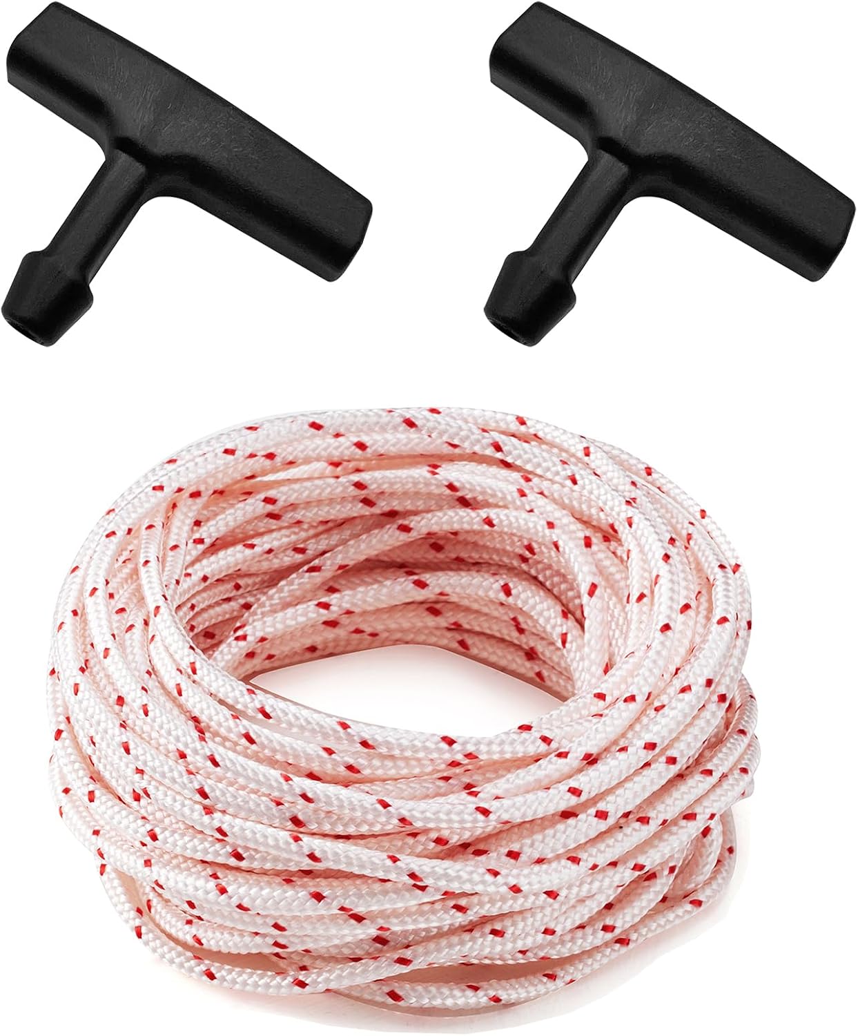 RayTour Replacement Recoil Starter Pull Handle fits for Husqvarna STIHL Craftsman Poulan Gasoline Engine - 3 Pack Starter Handle for Chainsaws Lawn Mowers Trimmers Generators