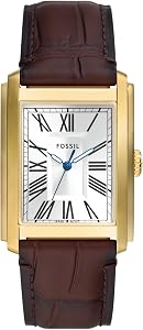 Fossil Men's Carraway Quartz Stainless Steel Three-Hand Watch, Color: Silver (Model: FS6008)