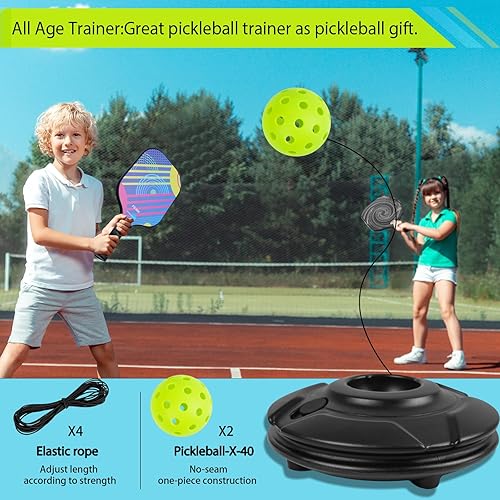 Miniatura 4 de FK Match Buddy - Entrenador de pickleball con cuerda Sportastic Pickleball Practice Rebounder Accesorios de entrenamiento y equipo de entrenamiento