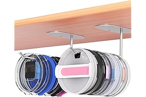2Pcs Cabinet Bottle Hooks, Under-Cabinet Tumbler Cup Lid Organizer for Water Bottle Storage in Kitchen