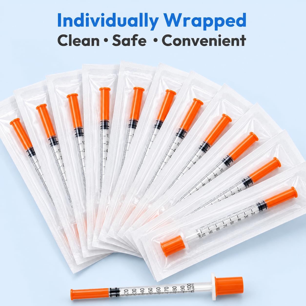Pack of 100 Syringes U-100 31G 5/16" 1ml, Disposable Syringe, Lab Supplies — Amazon image 6