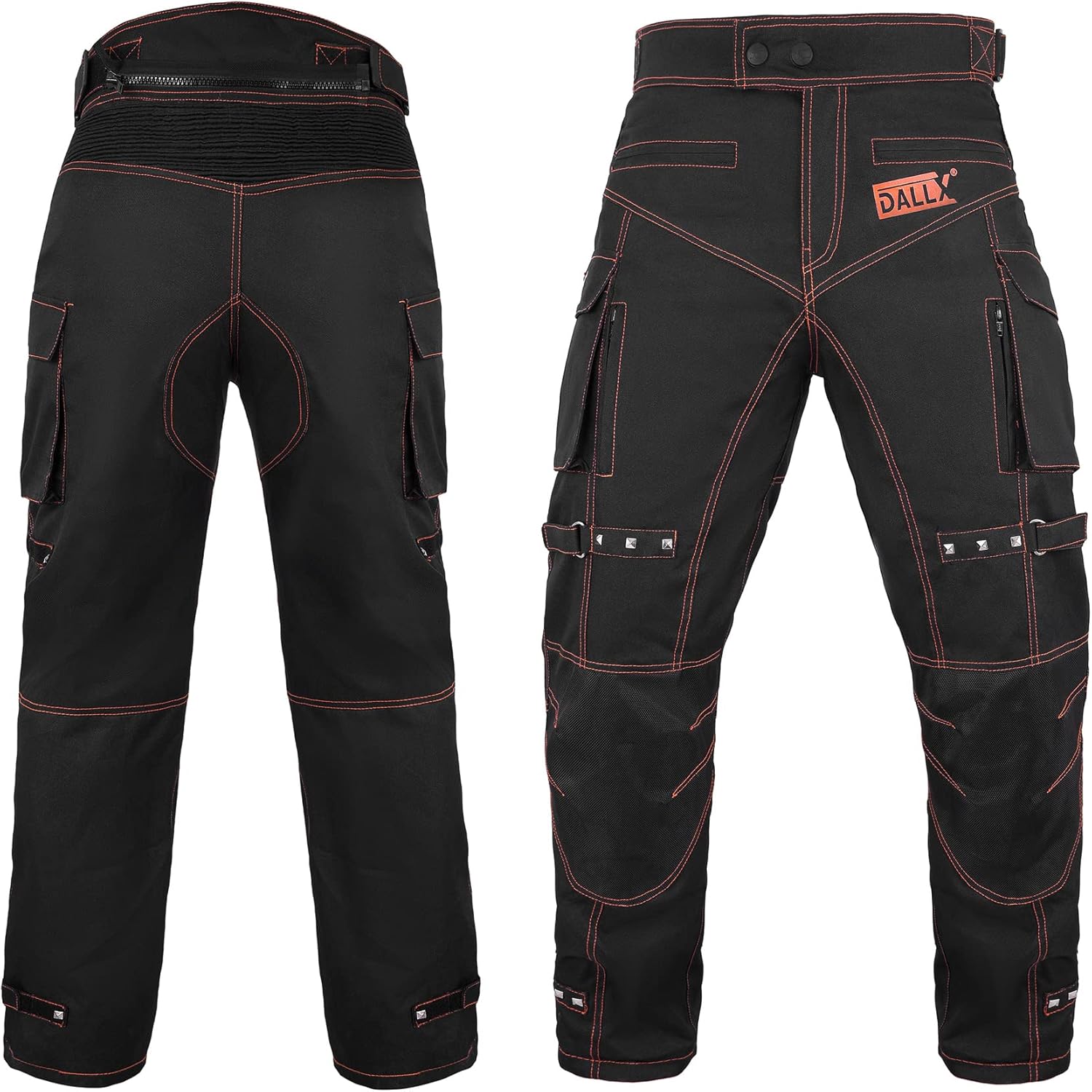 DALLX Motorcycle Pant for Men Motocross Waterproof Pant with CE Armored Adventure Motorbike Riding Pants – All Weather - Image 6