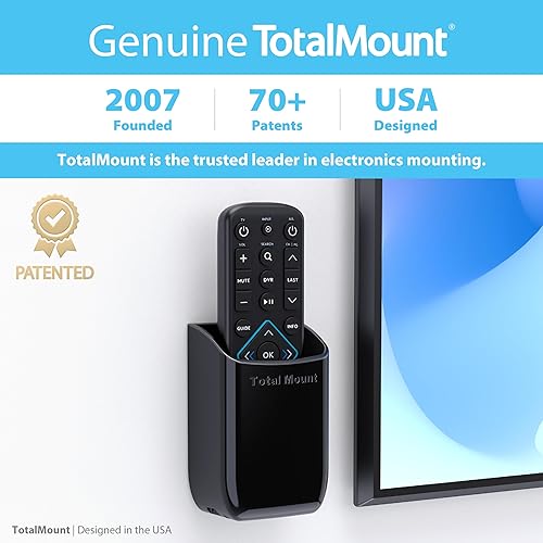 Miniatura 5 de TotalMount Soportes para control remoto sin agujeros Elimina la necesidad de perforar agujeros en tu pared (Soportes para control remoto negros,