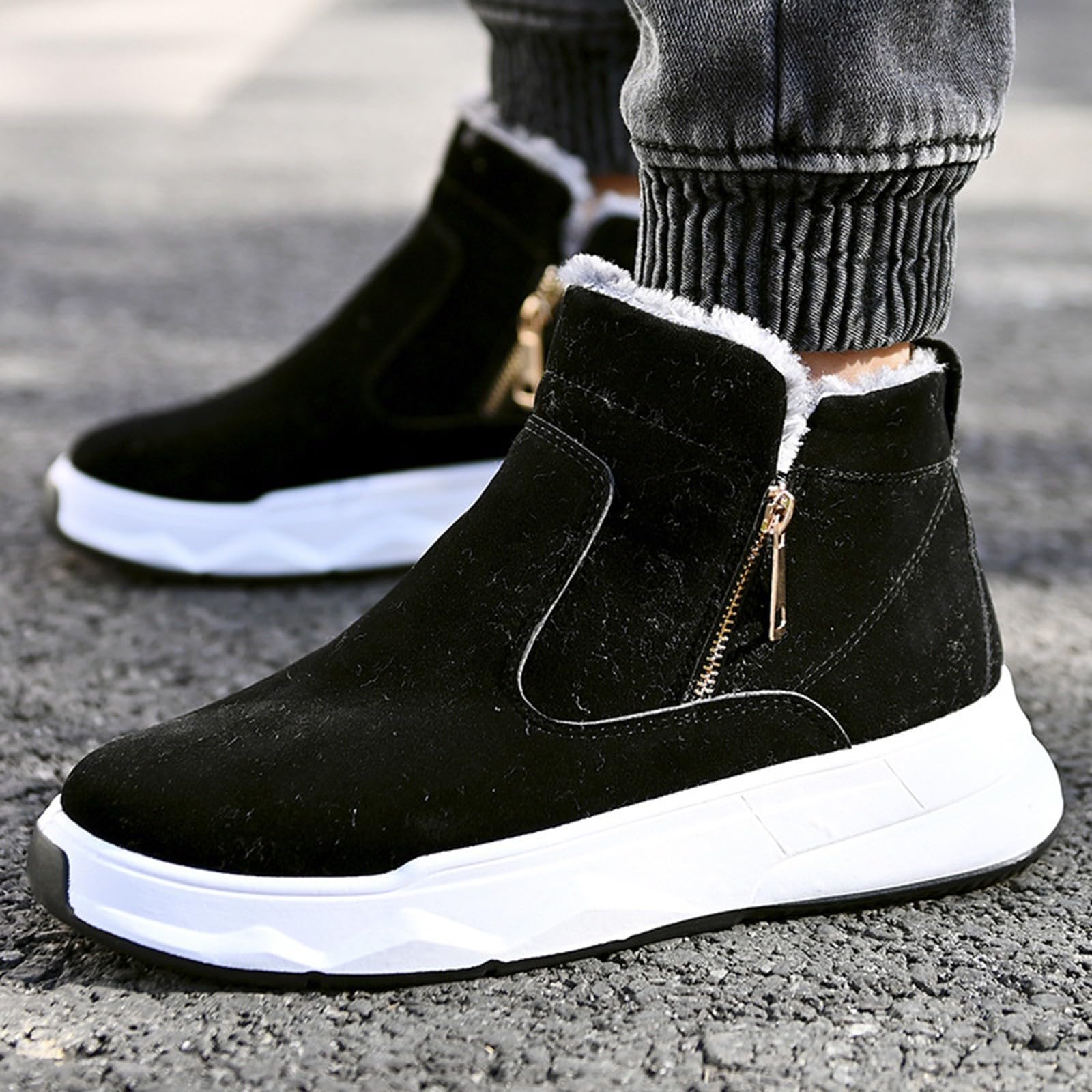 Schneeschuhe Herren Warm, Winterschuhe Herren Gefüttert, Wanderstiefel