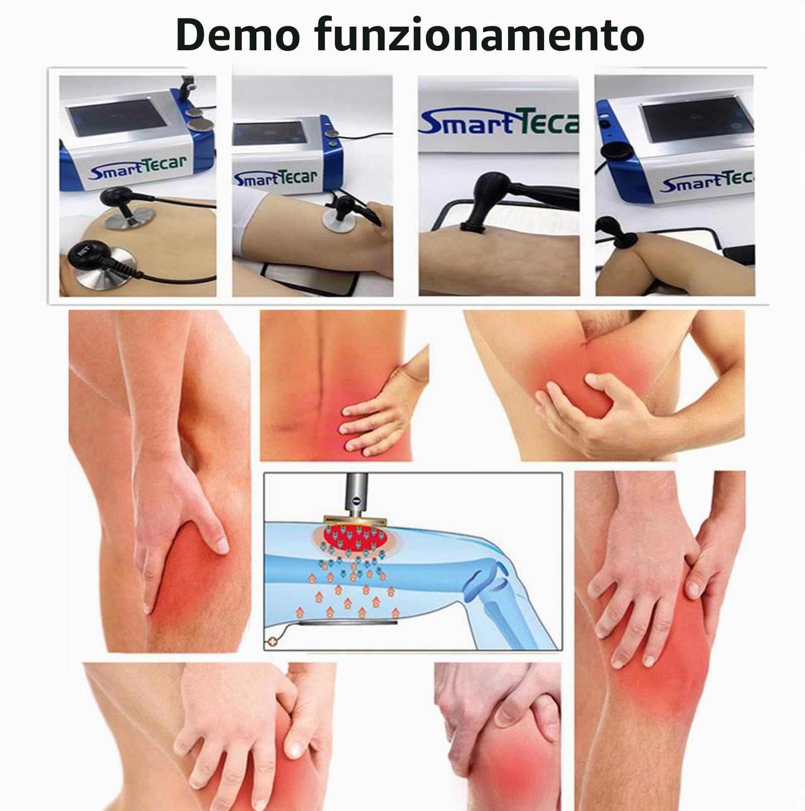 ADMLZQQ Tecarterapia per Le Ginocchia, Trasferimento energetico Capacitivo e resistivo specialmente nel Caso degli Sportivi eliminare Il fastidio Muscolare
