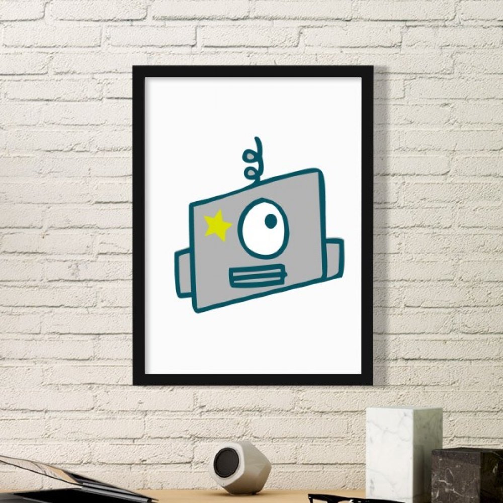 Robot eye cadeaux originaux cadre peintures estampes small