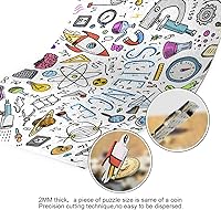 Vista 3 de Rompecabezas de 1000 piezas para adultos y niños, con grabado científico, fórmula científica, física, matemáticas, química, biología, astronomía