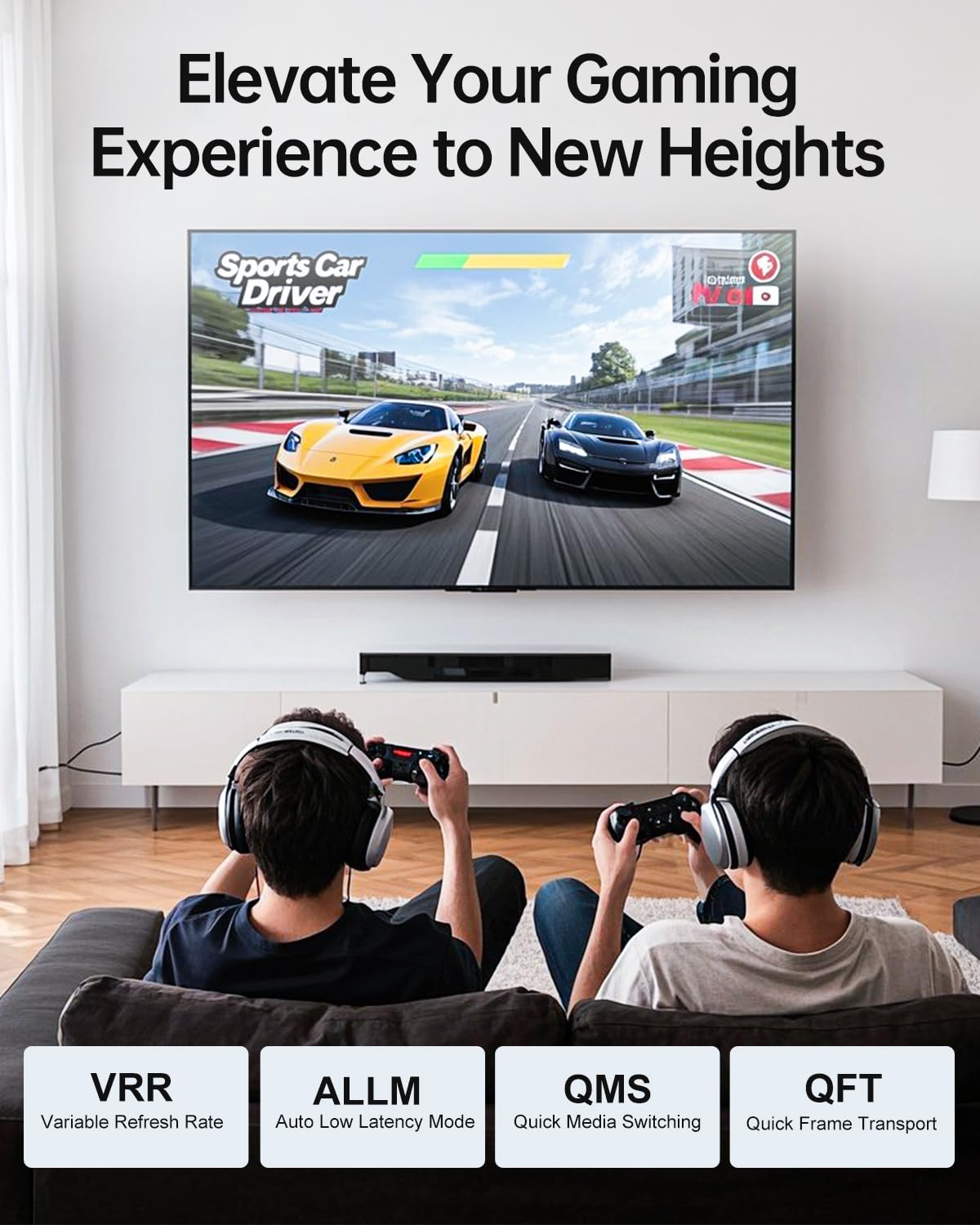 Cavo HDMI 2.1 da 7,5 m, bianco, 4K 8K, in fibra ottica, cavo HDMI [8K a 60Hz 4K a 120Hz, 48Gbps, HDR dinamico, HDCP 2.2 e 2.3, 3D] compatibile con 4090, RX 7900 XTX, monitor, PS5, Soundbar