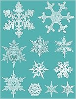 Vista 10 de BAOFALI Plantilla de serigrafía con temática navideña, impresión de serigrafía autoadhesiva reutilizable, para decoración/impresión
