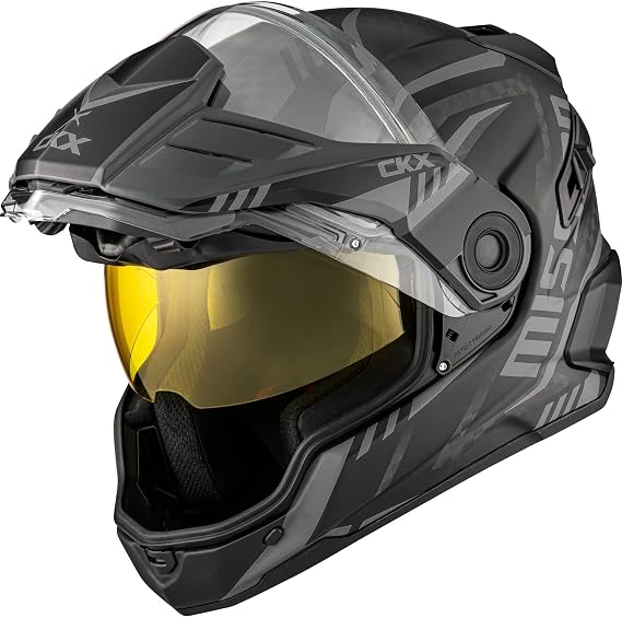 CKX Mission Full Face Helmet - Carbon Code Electric Double Shield