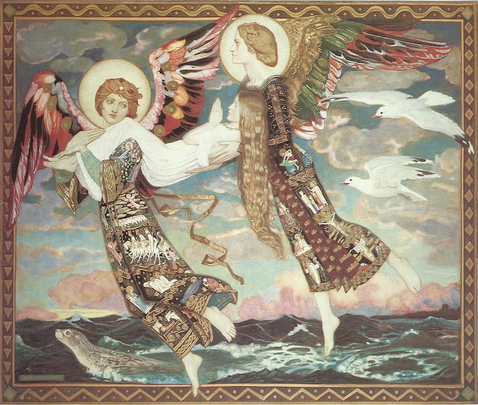 Tableau Toile Affiches d'Art Sainte mariée de Jean Peinture Décorative 60x90cm