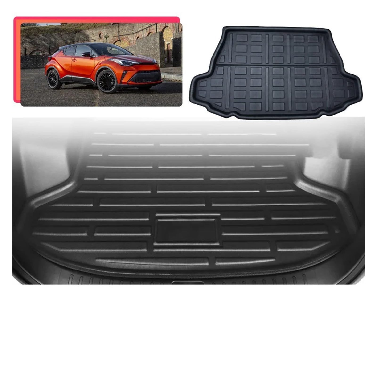 Alfombrilla Maletero para Toyota C-HR CHR AX10 AX50 2018~2023 Pieza De Equipaje Almohadilla Carga Impermeable Cubierta Revestimiento Accesorios