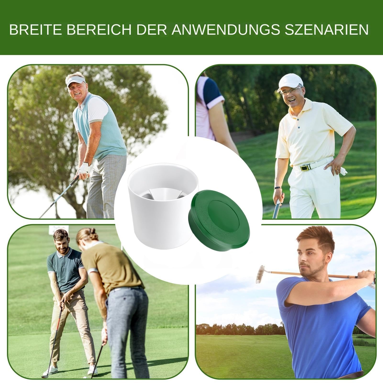 Vaso de golf para putting green - Ayuda de entrenamiento para campo de golf
