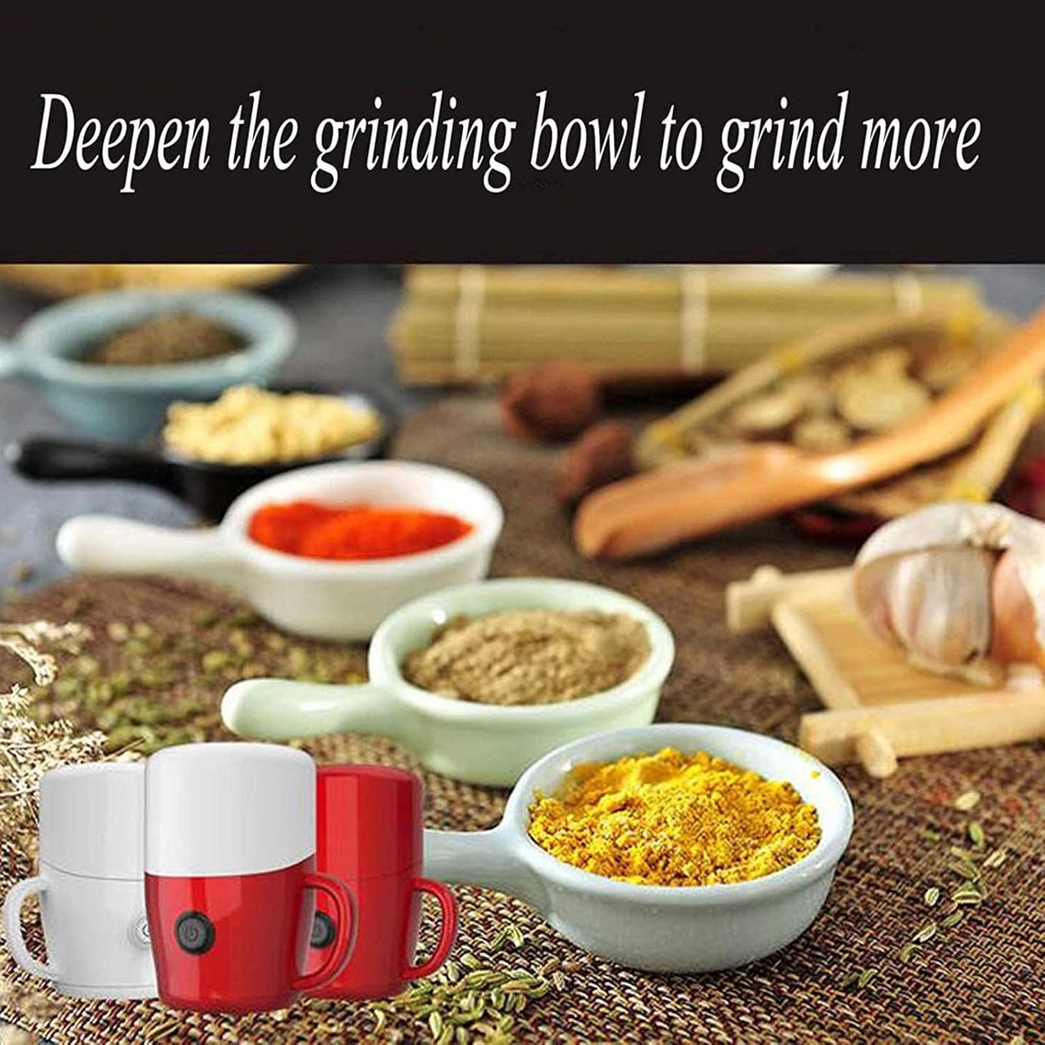 800W Electric Coffee Grinder, Coffee Grinder with Stainless Steel Blades Grinding Mill for Coffee Beans,Red