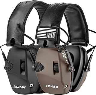 ZOHAN EM054 Electronic Ear Protection for Shooting Range with Sound Amplification, 2 Pack - ZOHAN