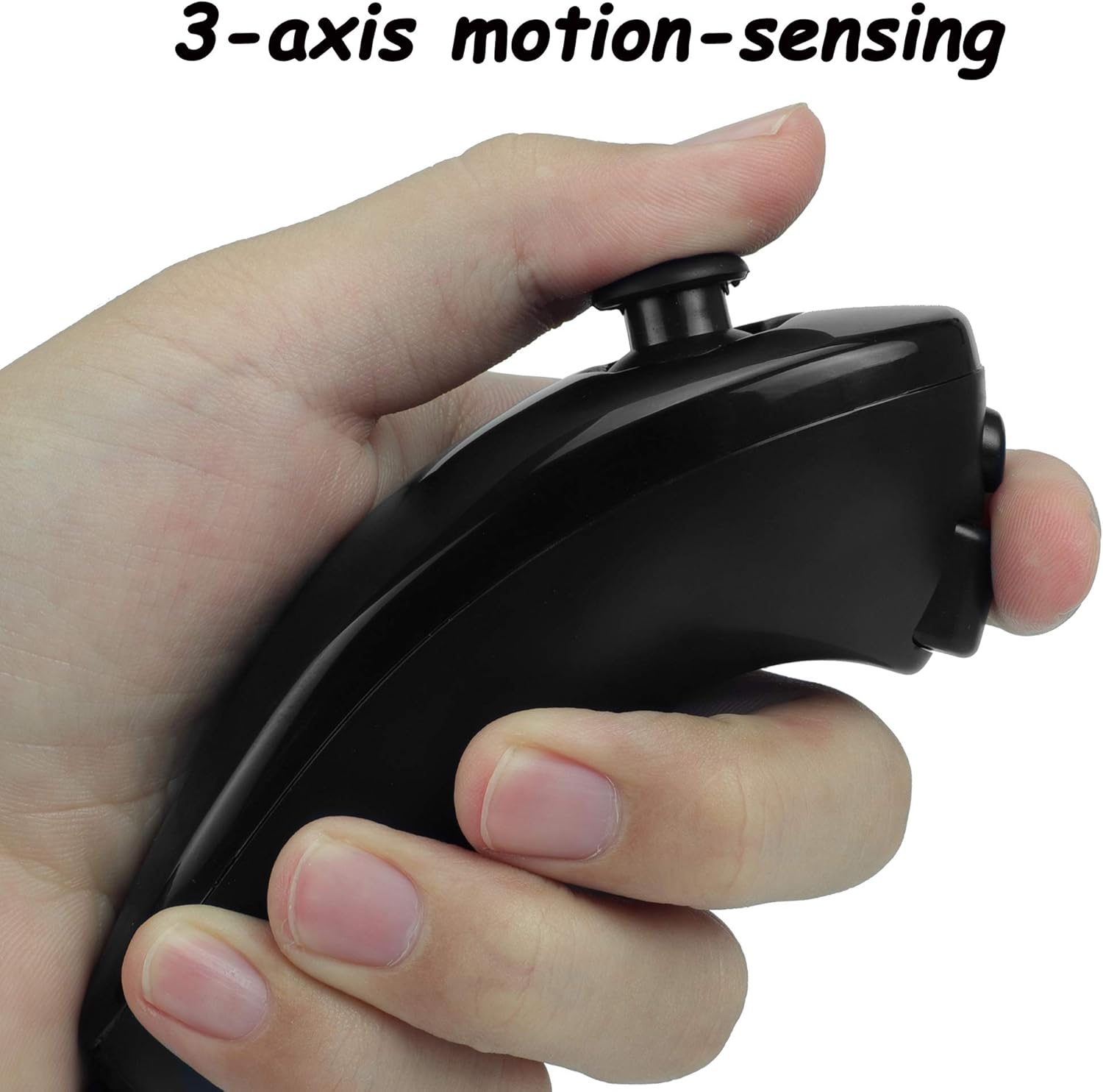 Nunchuk Controller for Nintendo Wii Wii U (Black)