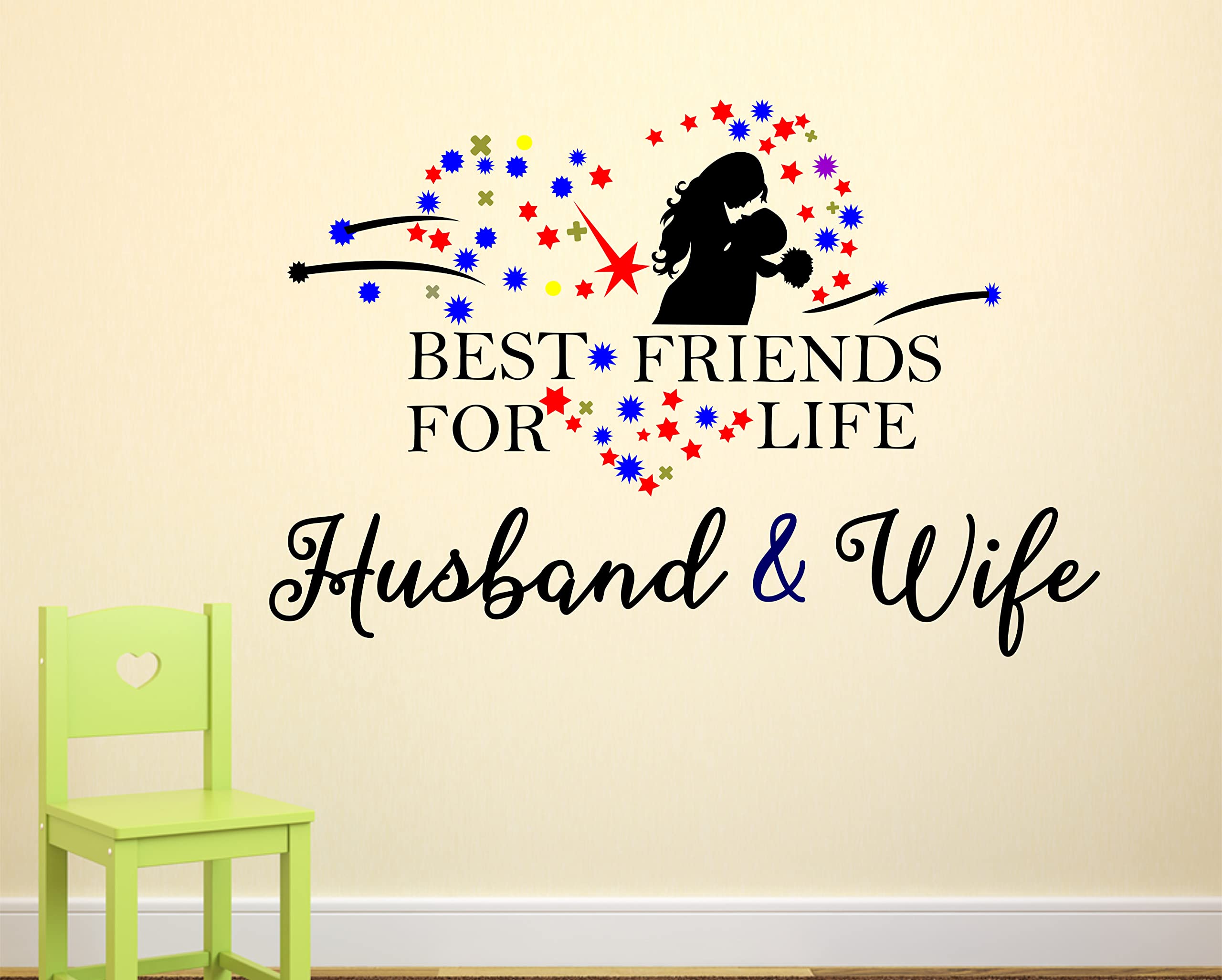 LANSTICK Best Friends for Life Husband & Wife Wall Sticker-image-26