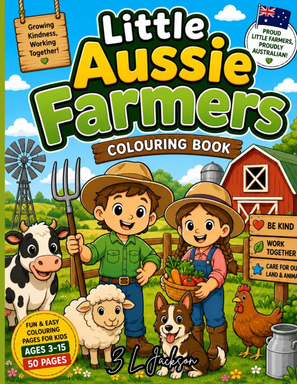 Little Aussie Farmer: Colouring Book