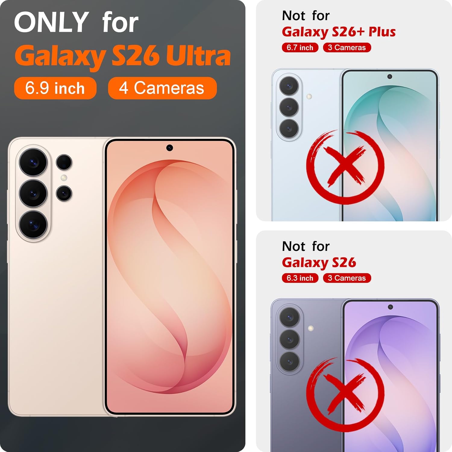 SHIELDON Wallet Case for Galaxy S26 Ultra 6.9" 2026, Genuine Leather, Removable Flip Magnetic Cover, RFID Blocking Card Holder, Kickstand, Full Protection, Not Support Wireless Charging - Retro Coffee