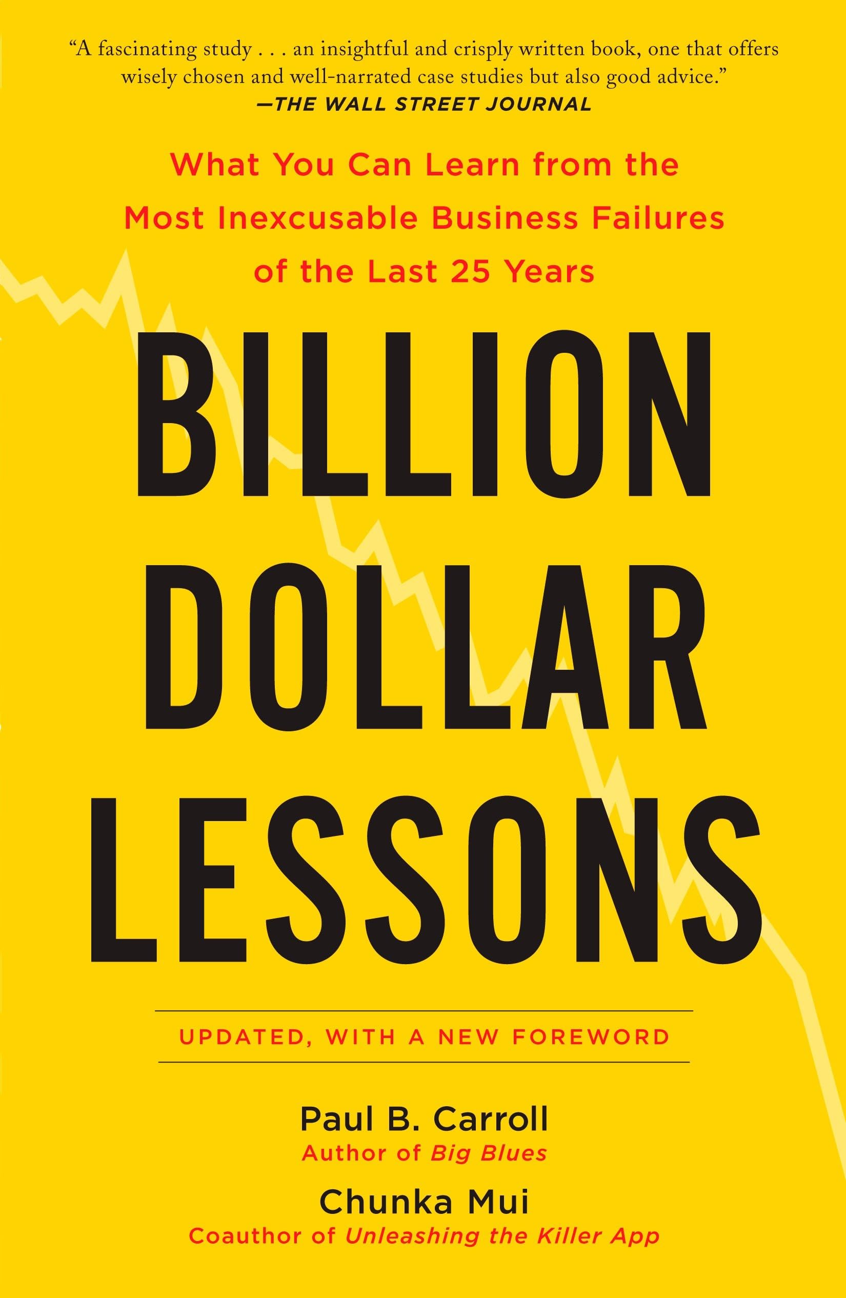 Billion Dollar Lessons: What You Can Learn from the Most Inexcusable Business Failures of the Last 25 Years cover