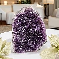 Vista 23 de 6.5 to 8 Lb Amethyst Crystal Geode From Uruguay – 6.5" to 10" Height, Natural Large Amethyst Cluster Rock – Crystals and Healing Stones