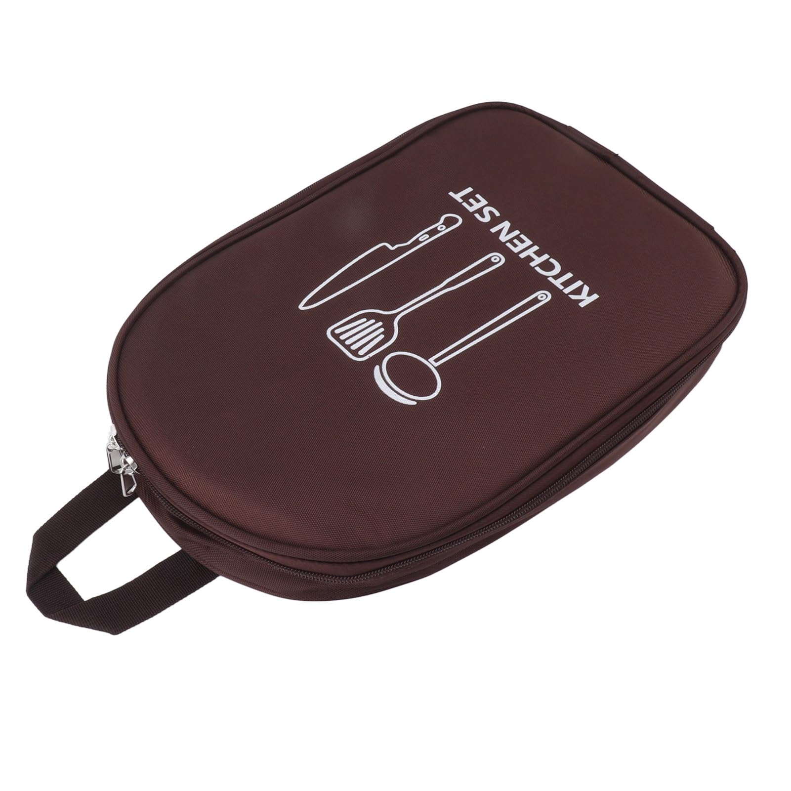 ZJchao Camping Organizer, Camping Kitchen Station Portable Pouch Camping Travel Cooking Utensils Organizer Camping Storage Bag for Outdoor Barbecue Camping (Coffee)