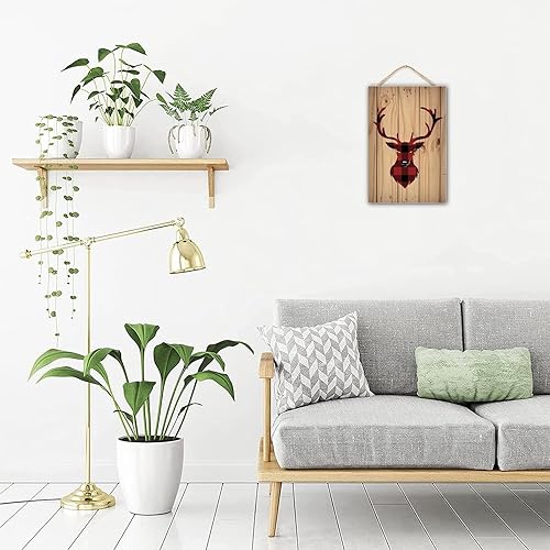 Miniatura 5 de POMOTER Letrero de madera rústica de 5 x 10 pulgadas, decoración artística de madera de The Hairapist is in Sign, aparador de pelo de madera,