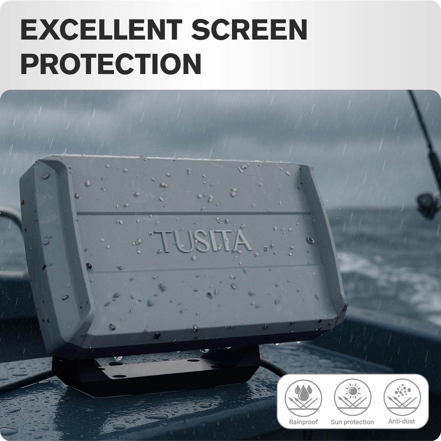 TUSITA Coque en caoutchouc compatible avec Humminbird Helix 5 Series