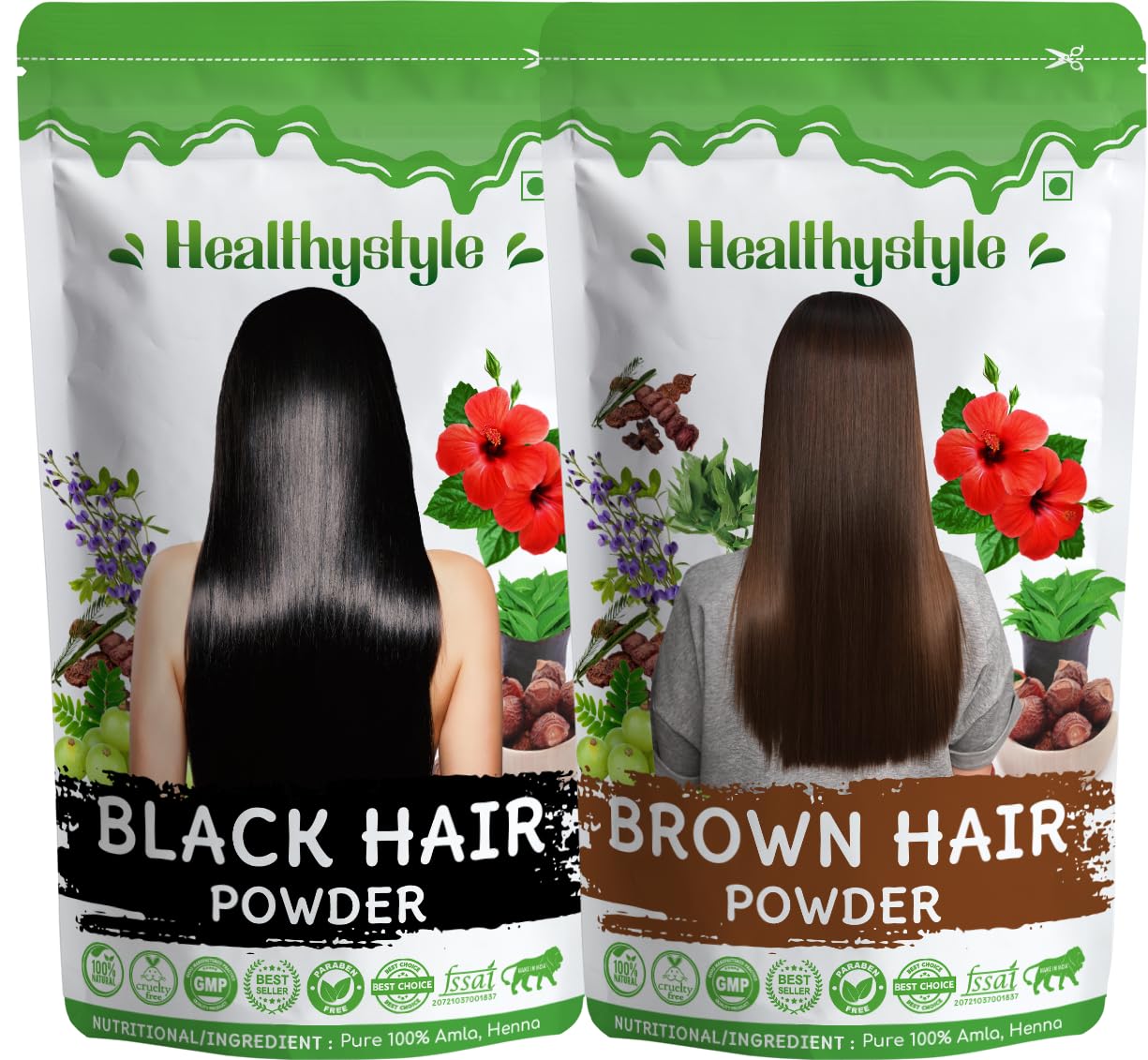 Black Hair & Brown Hair Powder Combo | Natural Herbal Powders for Hair Care, Face Packs & DIY Use | Suitable for Traditional Beauty Routines, Home Preparations & Multipurpose Applications-image-18