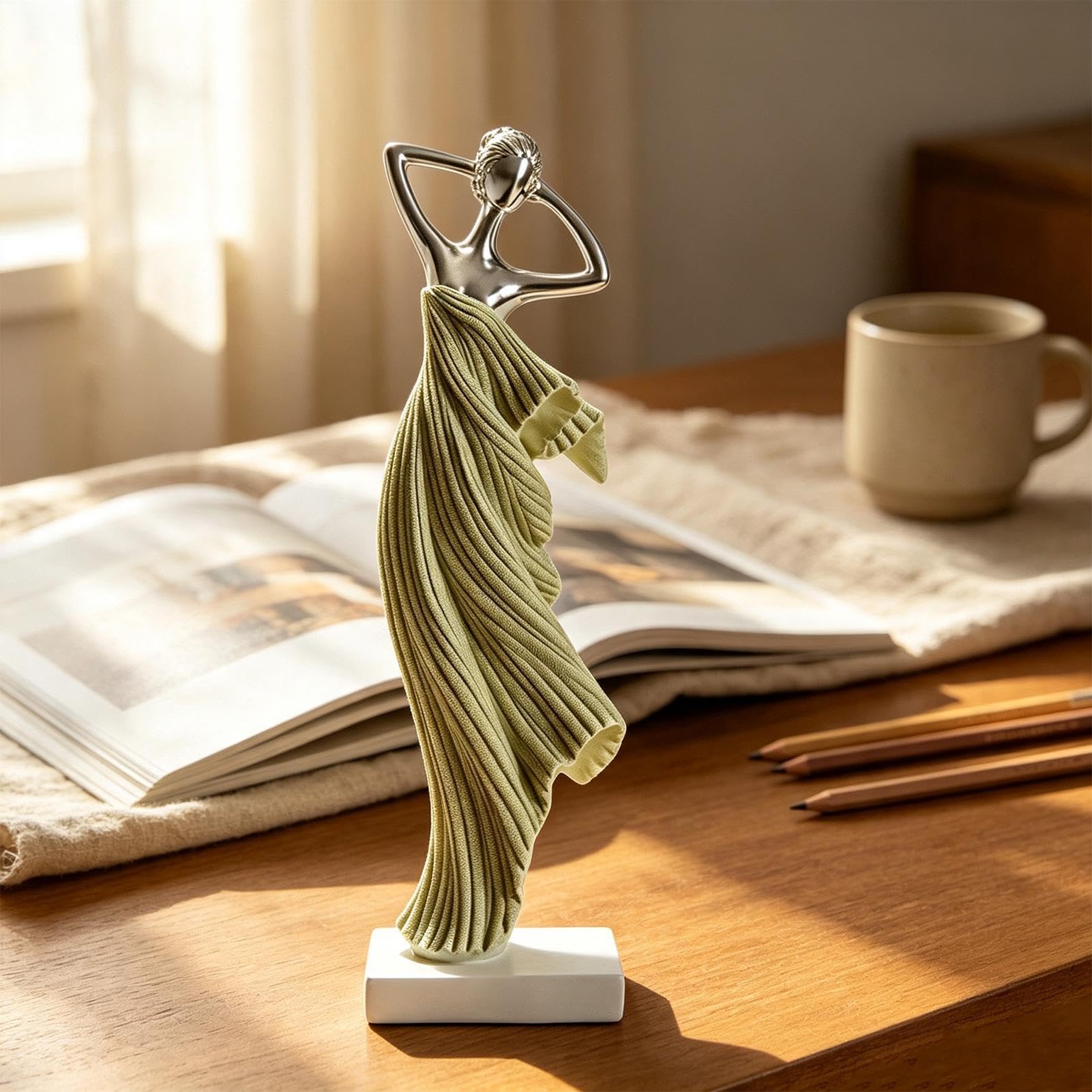 Estatua Abstracta Moderna De Bailarina Escultura Decorativa De Resina