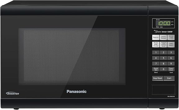 Amazon.com: Panasonic 1,2 cu. ft. Horno de microondas para encimera con  tecnología Inverter, Negro : Hogar y Cocina