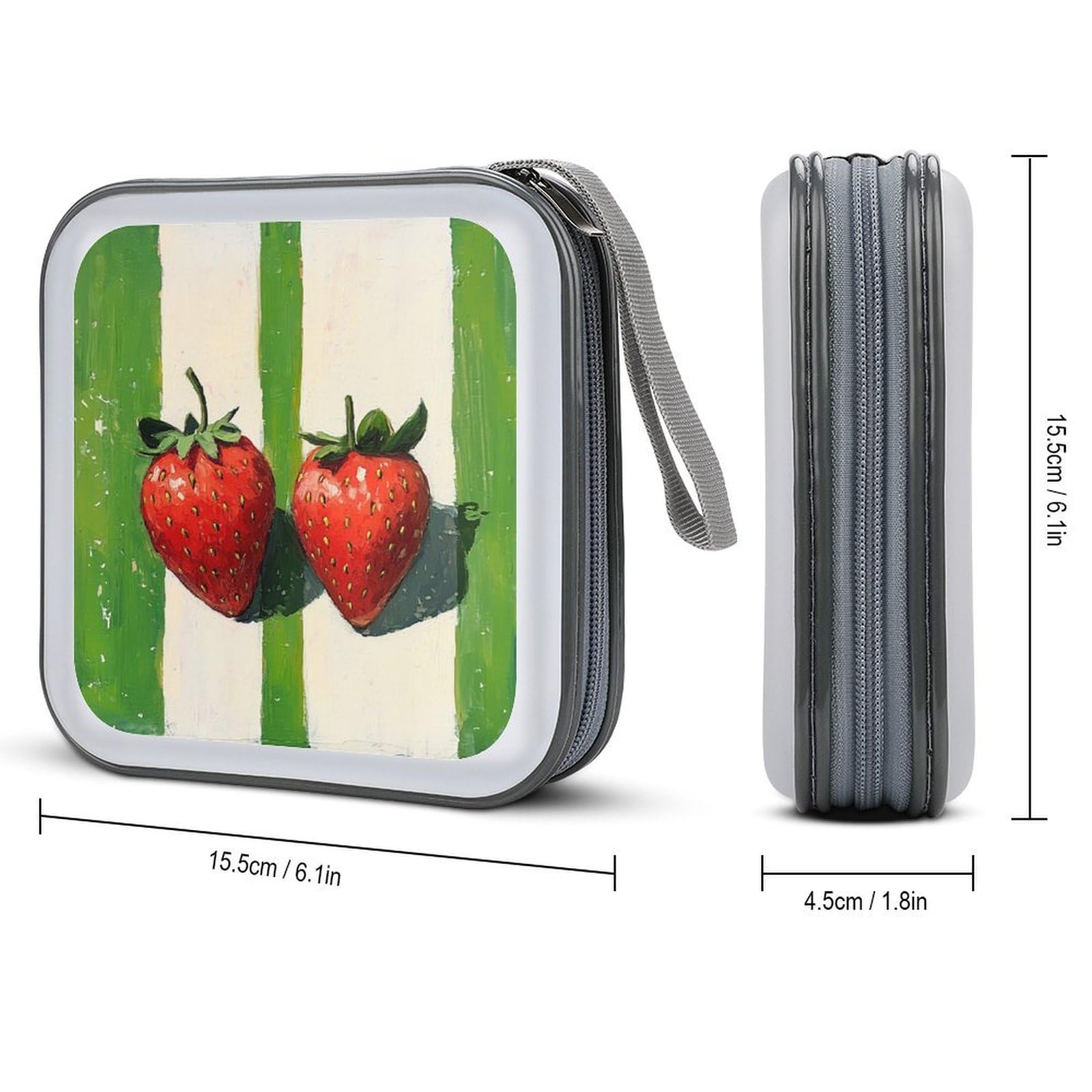 Amazon.com: zxxpensy Two Strawberries on A Green And White Striped Amazon.com: zxxpensy Two Strawberries on A Green And White Striped