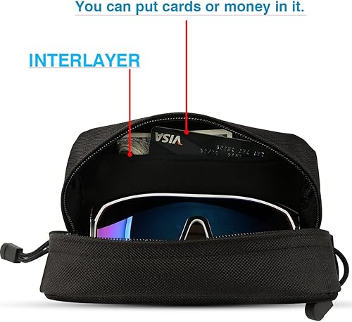 Miniatura 2 de IronSeals Funda táctica extra grande para lentes de sol, antigolpes, semidura, para gafas, XL