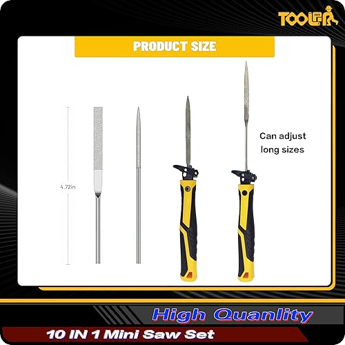 Miniatura 21 de Juego de limas, juego de limas y sierra. lima de metal, herramientas de limas de metal para acero, limas de acero profesionales Juego de archivos 8