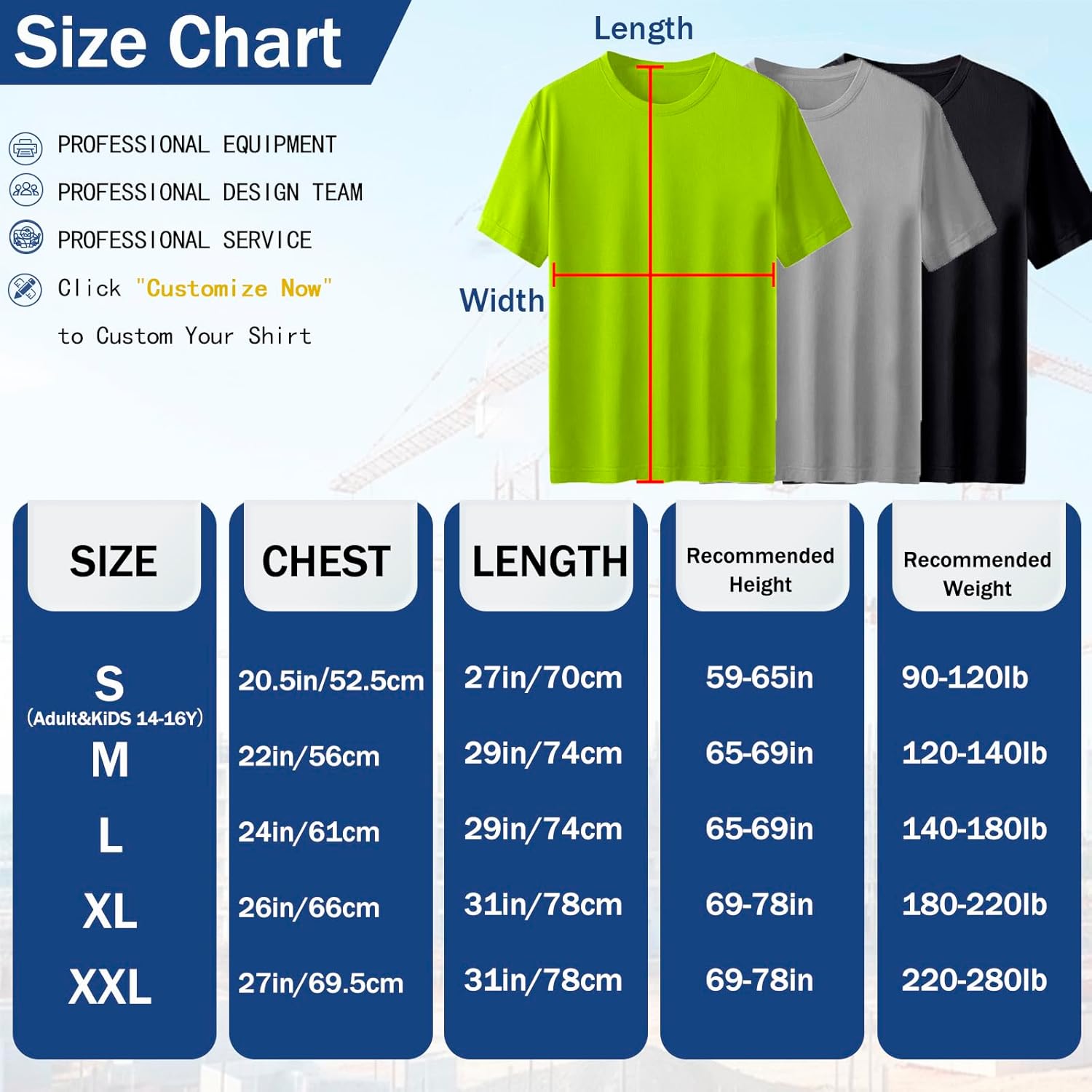 Custom Logo Shirts,Men’s Neon Quick Dry T-Shirts,Customized Shirts Short Sleeve Tshirts