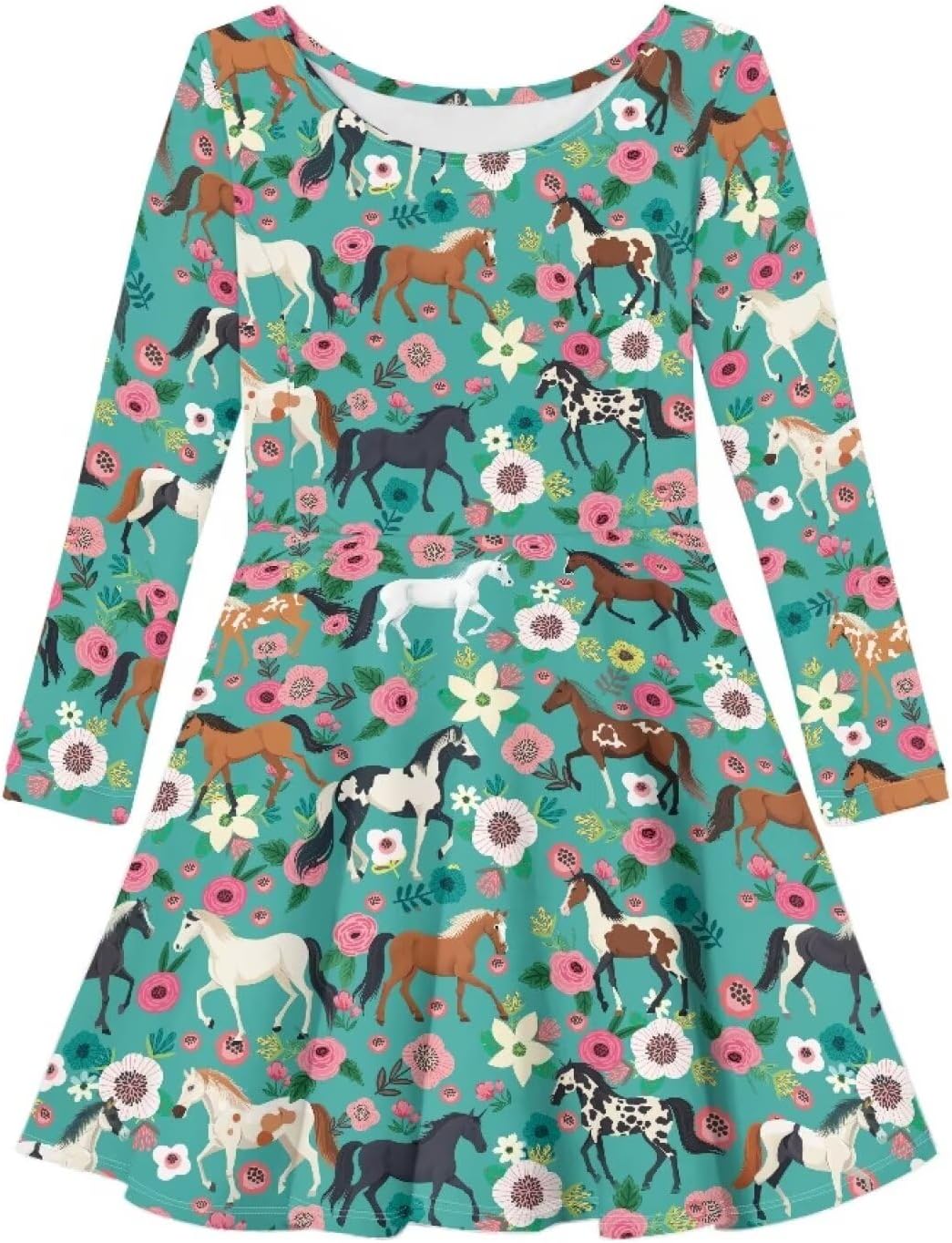 Girls' Casual Dresses Kids Playwear Dresses Swing Twirly Skater Dress