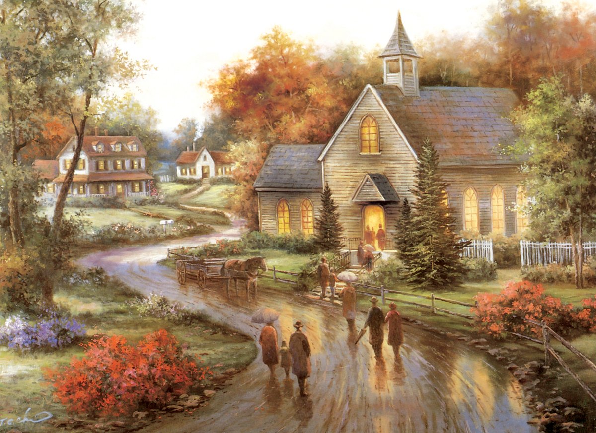 Serendipity Puzzle Co Jigsaw Puzzle 1500 Pieces 24x33: Autumn's Blessing