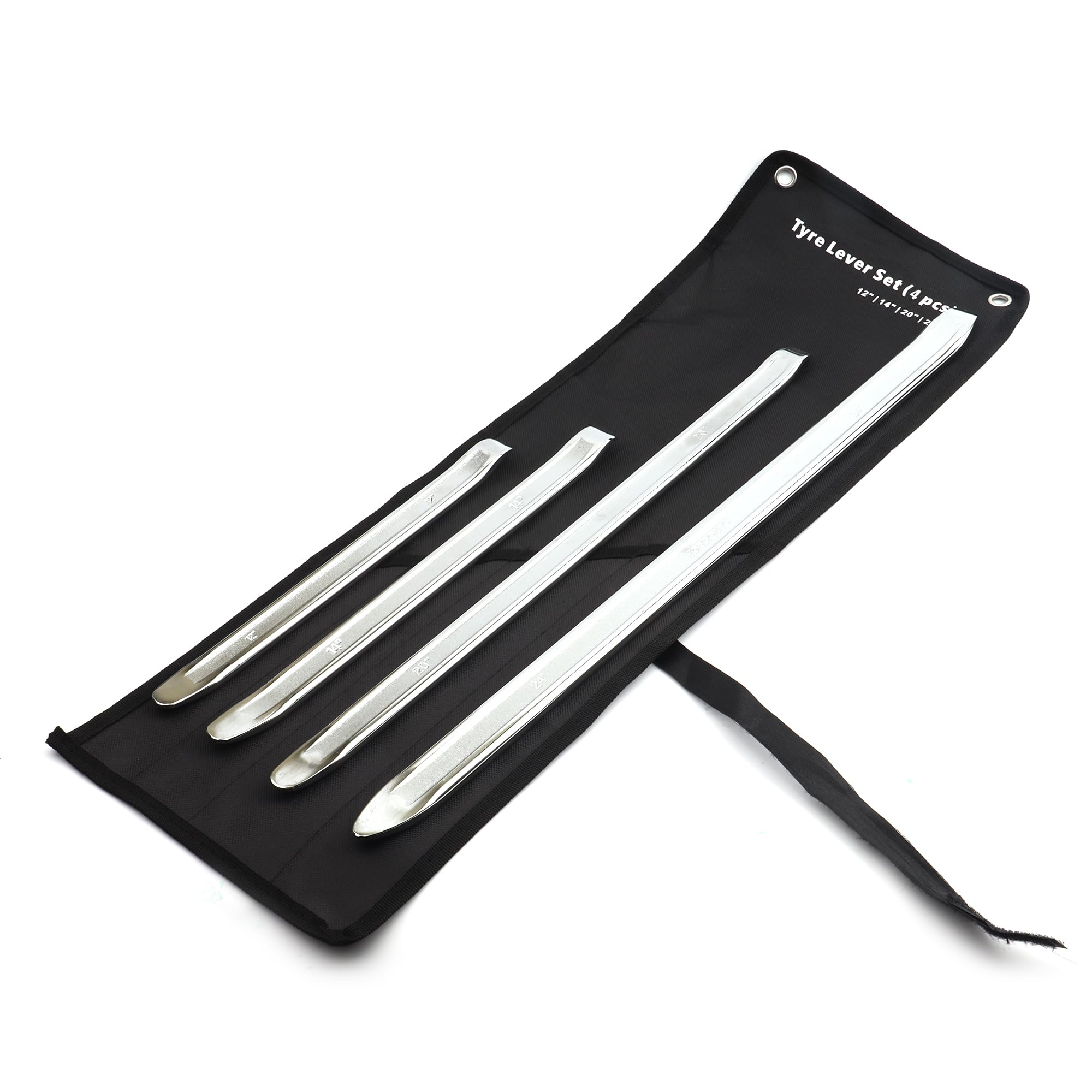 Reifenheber-Set, 30,5 cm, 4-teilig, 30,5 cm, 50,8 cm, 61 cm, 4-teilig, Reifenwechselwerkzeug mit aufrollbarer Tasche für Auto, Fahrzeug, Fahrrad, Motorrad, Reifenwechsel