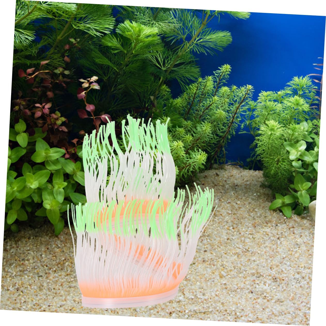 4pcs Fluorescent Artificial Coral Kit Small Fake Tank Ornament Jellyfish Lamp Aquarium Decorations Fish Tank Decorative Aquarium Coral Aquarium Plant Tree Vacu