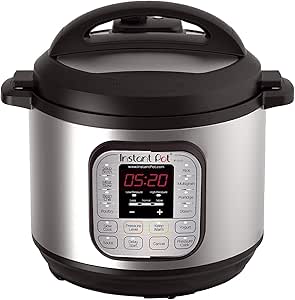 Instant Pot DUO60 7-in-1 Multi-Use Programmable Pressure Cooker, Slow Cooker, Rice Cooker, Steamer, Sauté, Yogurt Maker and Warmer
