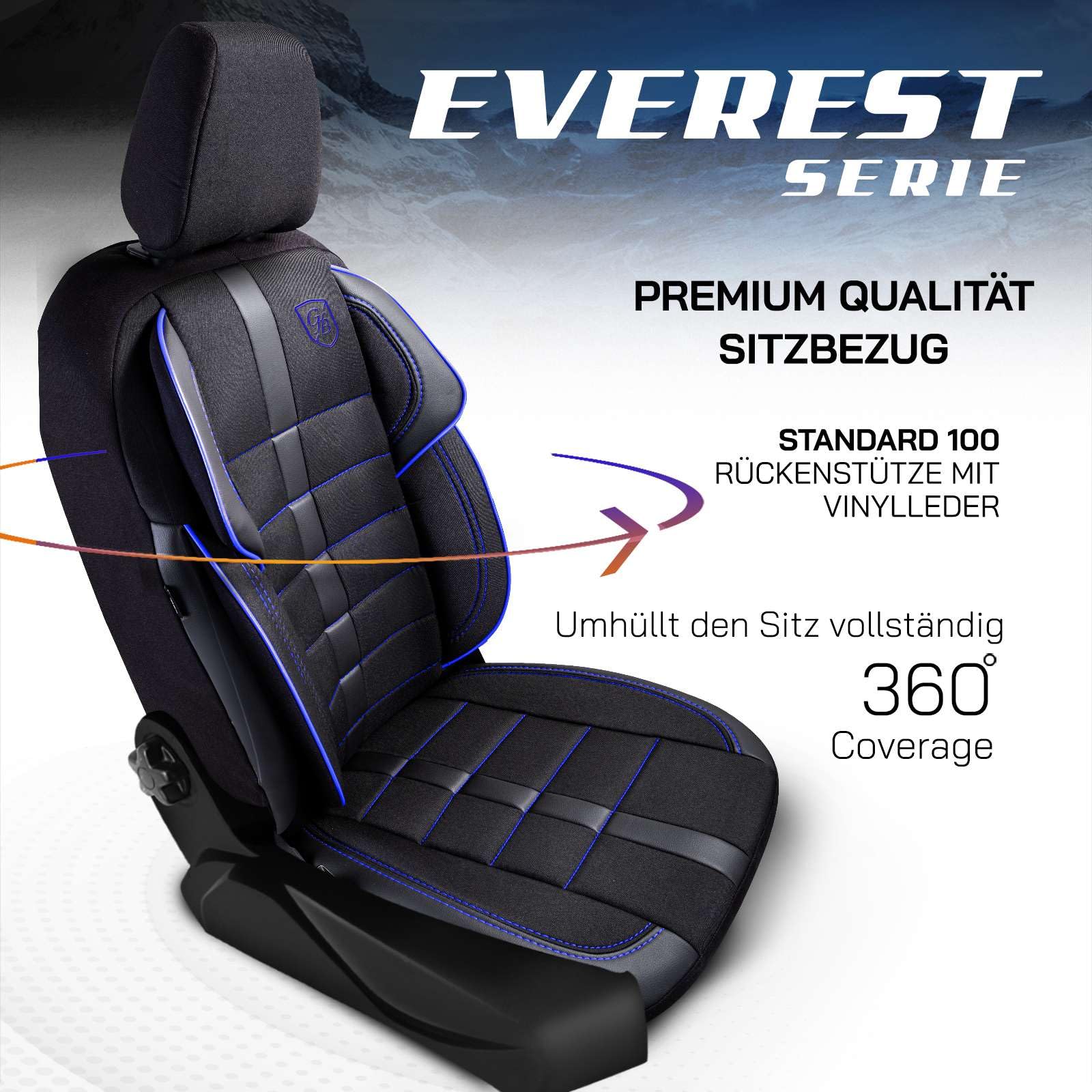 Uniwersalne pokrowce na siedzenia samochodowe – akcesoria samochodowe premium do wnętrza samochodów osobowych i SUV – żakardowe pokrowce na siedzenia samochodowe, kompatybilne z