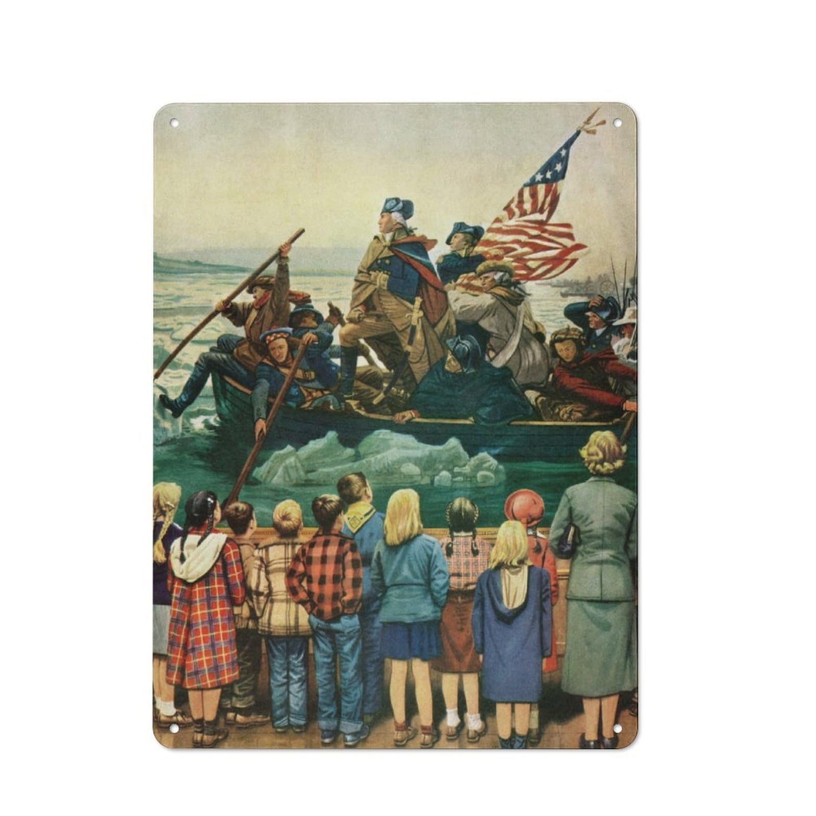 Junmoney Museum Trip Vintage Metal Plaque 40X30cm For Man Cave Or Games Room, For An Autumn Update To Man Cave And Games Room